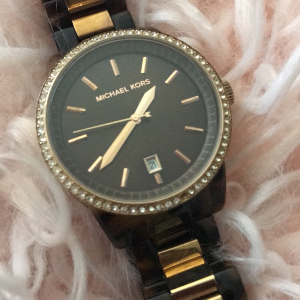 Michael Kors Brown Marble Watch